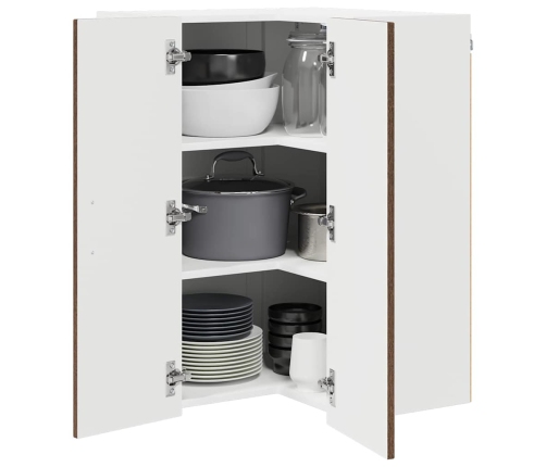 Virtuves Sienas Skapītis Ar Plauktu Brūns Ozols 57 X 57 X 80 Cm Vidaxl