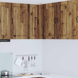Virtuves Sienas Skapītis Ar Plauktu Vecs Koks 57 X 57 X 80 Cm Vidaxl