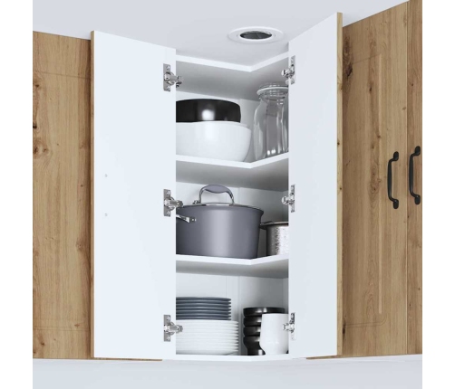 Virtuves Sienas Skapītis Artisānā Ozols 57 X 57 X 80 Cm Vidaxl