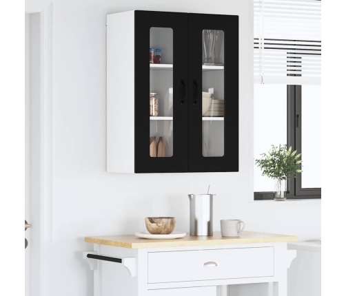 Virtuves Sienas Skapītis Ar Plauktu Melna 60 X 31 X 80 Cm Vidaxl