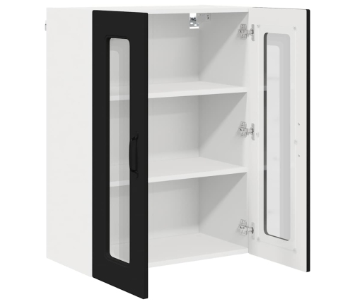 Virtuves Sienas Skapītis Ar Plauktu Melna 60 X 31 X 80 Cm Vidaxl