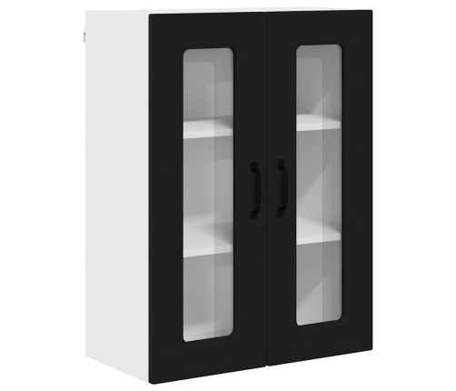 Virtuves Sienas Skapītis Ar Plauktu Melna 60 X 31 X 80 Cm Vidaxl