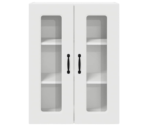 Virtuves Sienas Skapītis Ar Plauktu Augsta Spīduma Baltā Krāsa Vidaxl