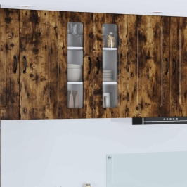 Virtuves Sienas Skapītis Ar Durvīm Dūmaka Ozols 60 X 31 X 80 Cm Vidaxl