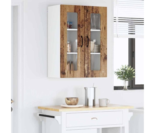 Virtuves Sienas Skapītis Ar Plauktu Vecs Koks 60 X 31 X 80 Cm Vidaxl