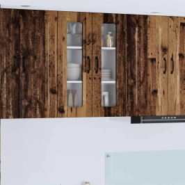 Virtuves Sienas Skapītis Ar Plauktu Vecs Koks 60 X 31 X 80 Cm Vidaxl