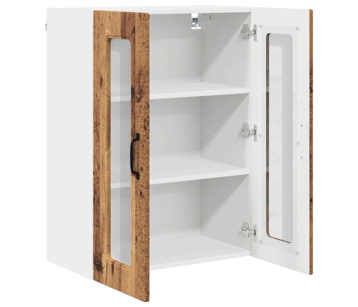 Virtuves Sienas Skapītis Ar Plauktu Vecs Koks 60 X 31 X 80 Cm Vidaxl