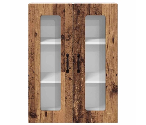 Virtuves Sienas Skapītis Ar Plauktu Vecs Koks 60 X 31 X 80 Cm Vidaxl