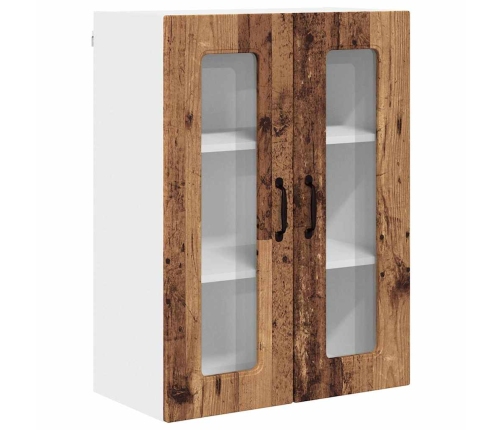 Virtuves Sienas Skapītis Ar Plauktu Vecs Koks 60 X 31 X 80 Cm Vidaxl