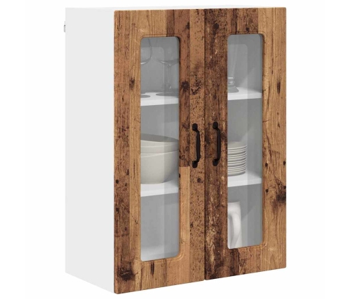 Virtuves Sienas Skapītis Ar Plauktu Vecs Koks 60 X 31 X 80 Cm Vidaxl