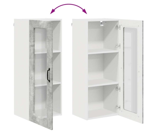 Virtuves Sienas Skapītis Betona Pelēks 40 X 31 X 100 Cm Vidaxl