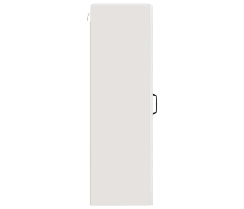 Virtuves Sienas Skapītis Ar Plauktu Augsta Spīduma Baltā Krāsa Vidaxl