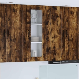 Virtuves Sienas Skapītis Dūmaka Ozols 40 X 31 X 100 Cm Vidaxl