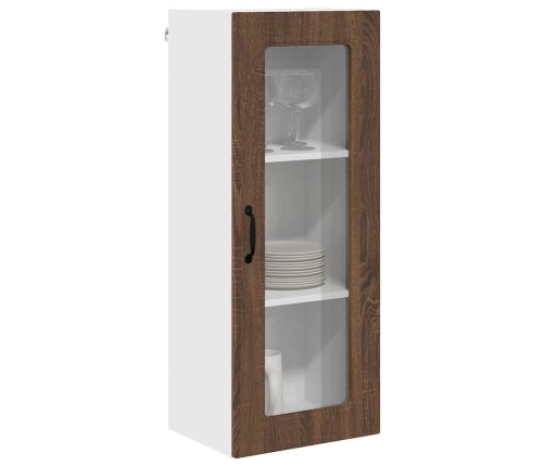 Virtuves Sienas Skapītis Ar Durvīm Brūns Ozols 40 X 31 X 100 Cm Vidaxl