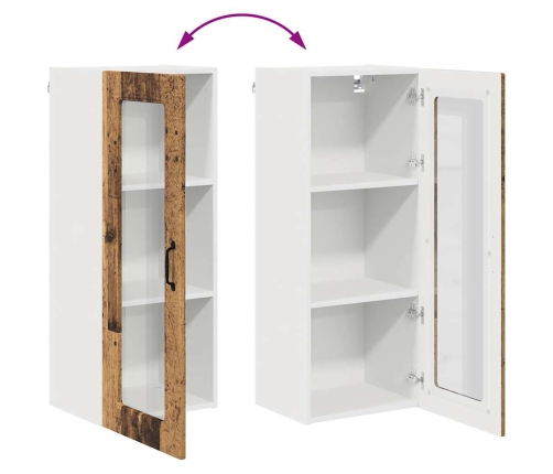 Virtuves Sienas Skapītis Ar Plauktu Vecs Koks 40 X 31 X 100 Cm Vidaxl