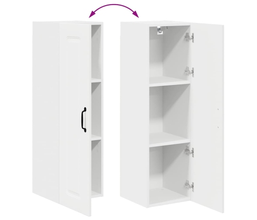 Virtuves Sienas Skapītis Ar Plauktu Balts 30 X 31 X 100 Cm Vidaxl