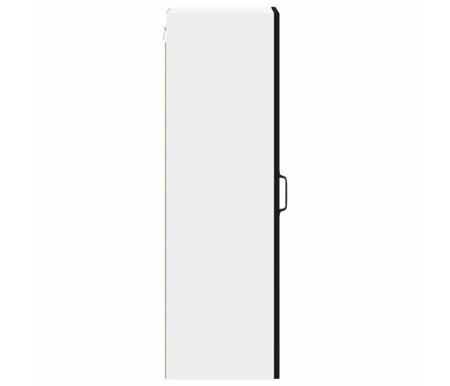 Virtuves Sienas Skapītis Ar Plauktu Melna 30 X 31 X 100 Cm Vidaxl