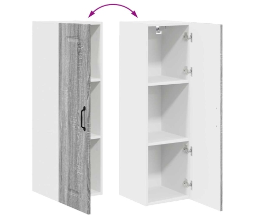 Virtuves Sienas Skapītis Pelēks Sonoma 30 X 31 X 100 Cm Vidaxl