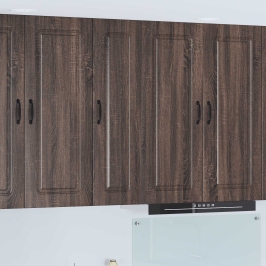 Virtuves Sienas Skapītis Ar Durvīm Brūns Ozols 30 X 31 X 100 Cm Vidaxl