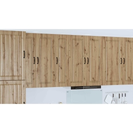 Virtuves Sienas Skapītis Artisānā Ozols 30 X 31 X 100 Cm Vidaxl