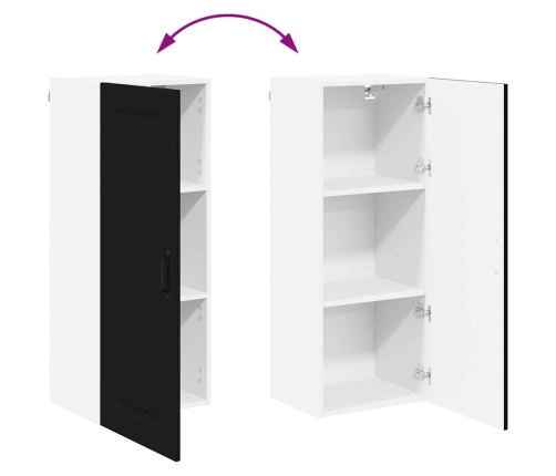 Virtuves Sienas Skapītis Ar Plauktu Melna 40 X 31 X 100 Cm Vidaxl