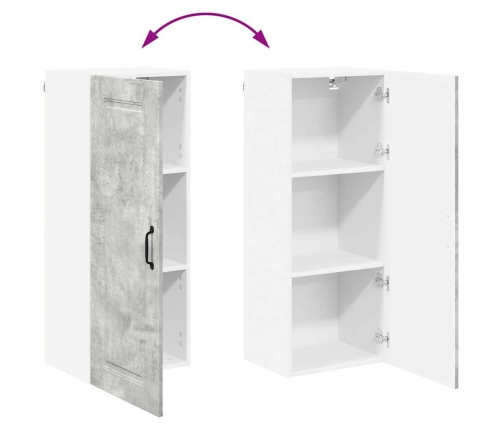 Virtuves Sienas Skapītis Betona Pelēks 40 X 31 X 100 Cm Vidaxl