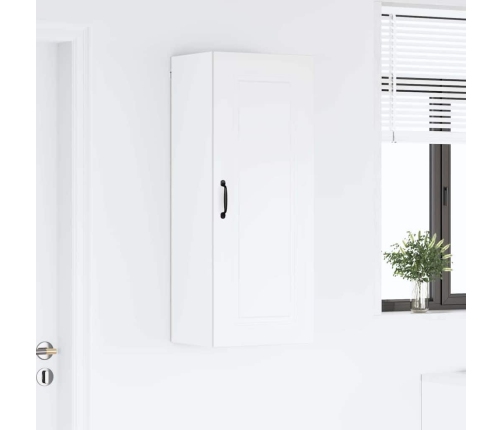 Virtuves Sienas Skapītis Ar Plauktu Augsta Spīduma Baltā Krāsa Vidaxl