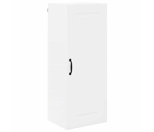 Virtuves Sienas Skapītis Ar Plauktu Augsta Spīduma Baltā Krāsa Vidaxl