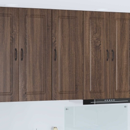 Virtuves Sienas Skapītis Ar Durvīm Brūns Ozols 40 X 31 X 100 Cm Vidaxl