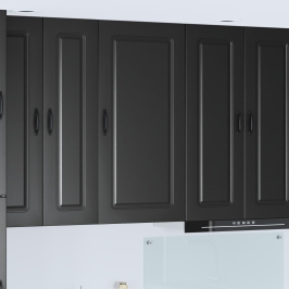 Virtuves Sienas Skapītis Ar Plauktu Melna 50 X 31 X 100 Cm Vidaxl