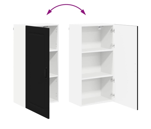 Virtuves Sienas Skapītis Ar Plauktu Melna 50 X 31 X 100 Cm Vidaxl