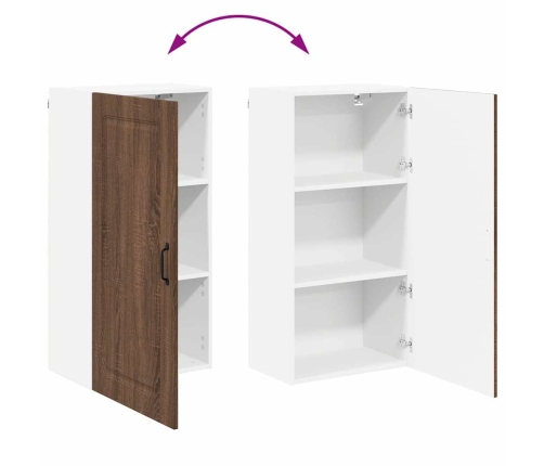 Virtuves Sienas Skapītis Ar Durvīm Brūns Ozols 50 X 31 X 100 Cm Vidaxl