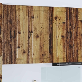 Virtuves Sienas Skapītis Ar Plauktu Vecs Koks 50 X 31 X 100 Cm Vidaxl