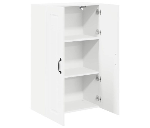 Virtuves Sienas Skapītis Ar Plauktu Augsta Spīduma Baltā Krāsa Vidaxl