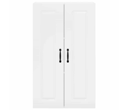 Virtuves Sienas Skapītis Ar Plauktu Augsta Spīduma Baltā Krāsa Vidaxl