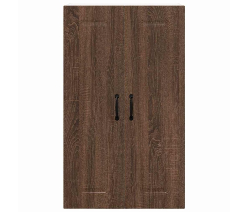 Virtuves Sienas Skapītis Ar Durvīm Brūns Ozols 60 X 31 X 100 Cm Vidaxl