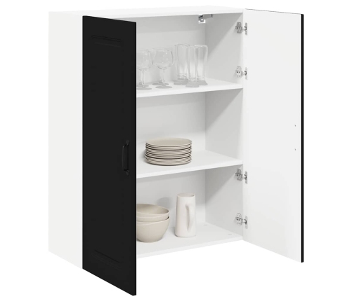 Virtuves Sienas Skapītis Ar Plauktu Melna 80 X 31 X 100 Cm Vidaxl