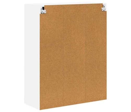 Virtuves Sienas Skapītis Ar Plauktu Augsta Spīduma Baltā Krāsa Vidaxl