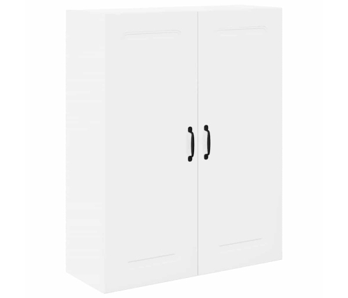 Virtuves Sienas Skapītis Ar Plauktu Augsta Spīduma Baltā Krāsa Vidaxl