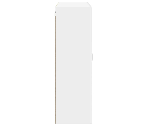 Virtuves Sienas Skapītis Ar Plauktu Augsta Spīduma Baltā Krāsa Vidaxl