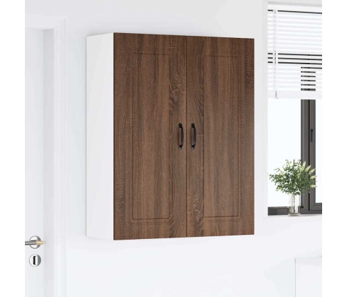 Virtuves Sienas Skapītis Ar Durvīm Brūns Ozols 80 X 31 X 100 Cm Vidaxl
