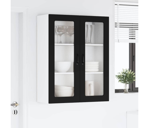 Virtuves Sienas Skapītis Ar Plauktu Melna 80 X 31 X 100 Cm Vidaxl