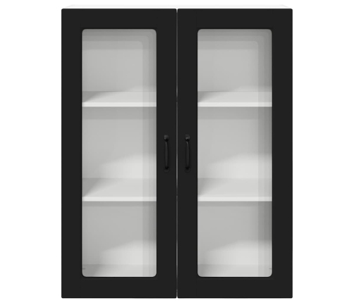 Virtuves Sienas Skapītis Ar Plauktu Melna 80 X 31 X 100 Cm Vidaxl