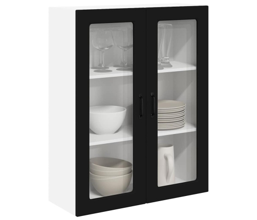 Virtuves Sienas Skapītis Ar Plauktu Melna 80 X 31 X 100 Cm Vidaxl