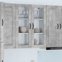 Virtuves Sienas Skapītis Betona Pelēks 80 X 31 X 100 Cm Vidaxl