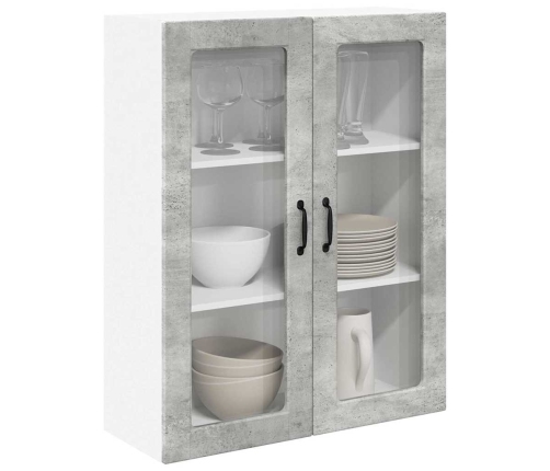 Virtuves Sienas Skapītis Betona Pelēks 80 X 31 X 100 Cm Vidaxl