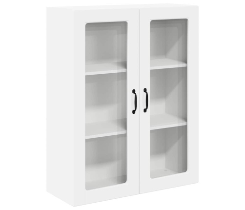 Virtuves Sienas Skapītis Ar Plauktu Augsta Spīduma Baltā Krāsa Vidaxl