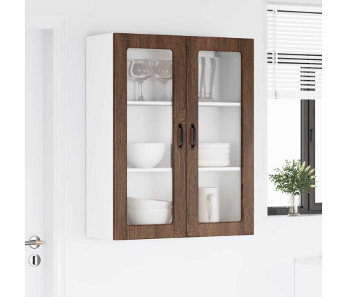 Virtuves Sienas Skapītis Ar Durvīm Brūns Ozols 80 X 31 X 100 Cm Vidaxl