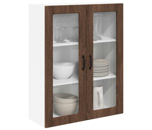 Virtuves Sienas Skapītis Ar Durvīm Brūns Ozols 80 X 31 X 100 Cm Vidaxl