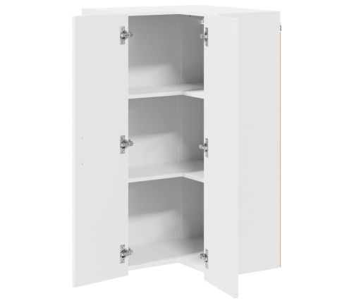 Virtuves Sienas Skapītis Ar Plauktu Balts 57 X 57 X 100 Cm Vidaxl